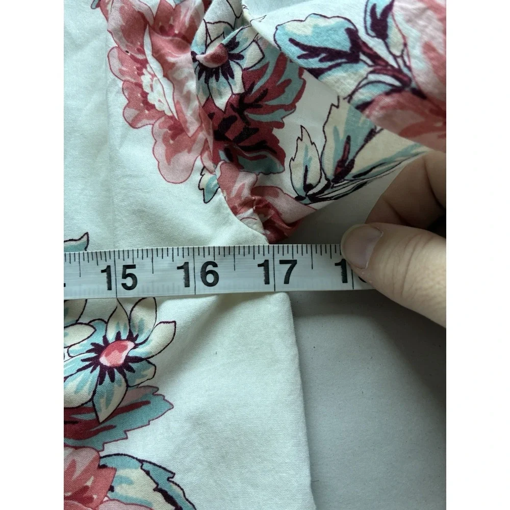 NEW! Gap Kids Button Up Top Girls Sz‎ 12 100% Cotton Floral Preppy Casual